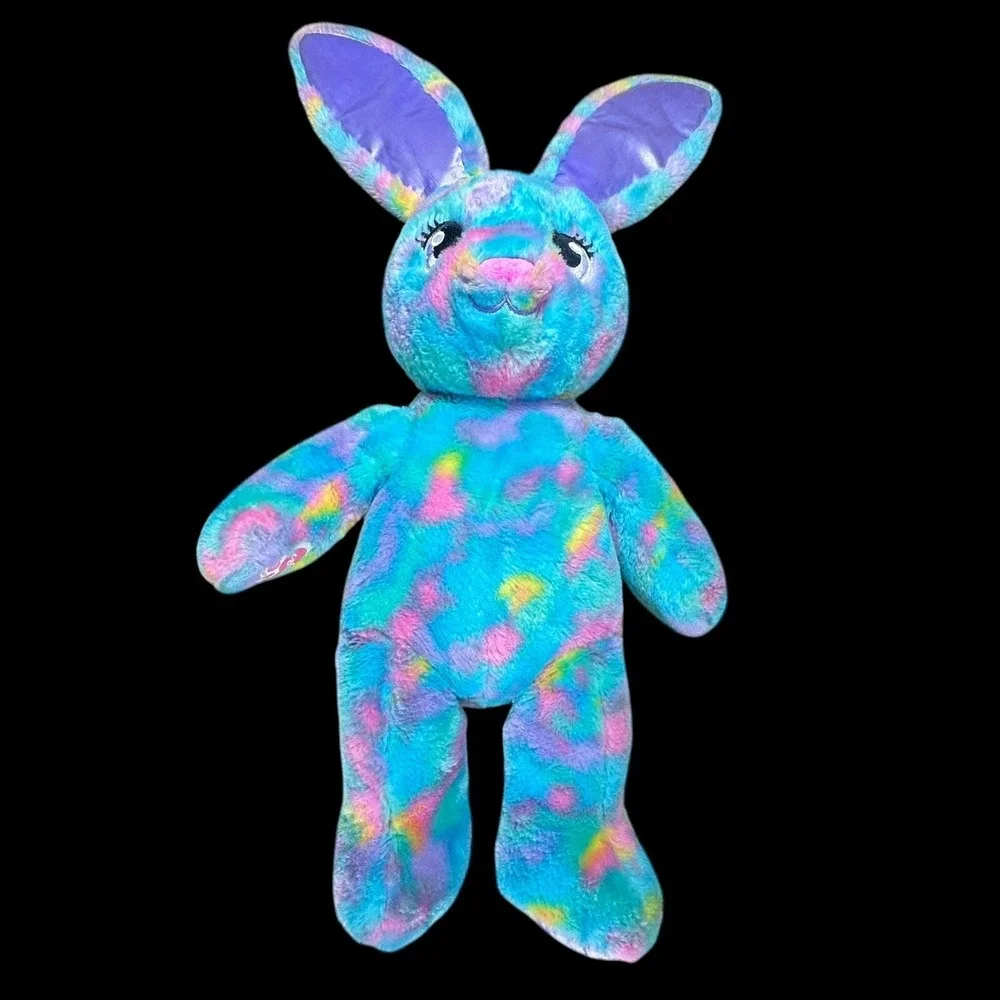 Build A Bear Tie‎ Dye Bunny Rabbit Plush BAB Pink Purple Blue
